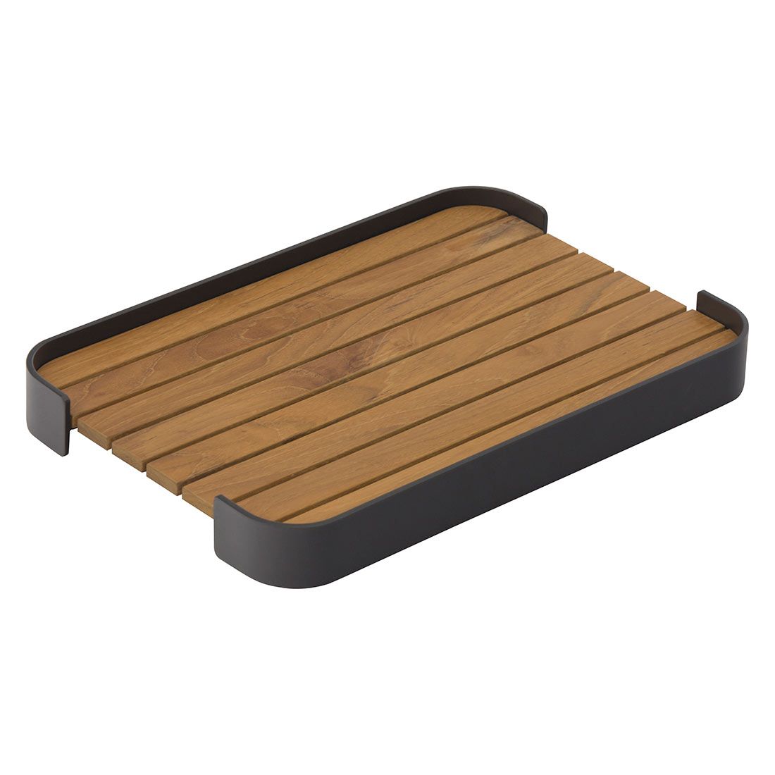Zebra Carry Tablett Set 2-tlg. Aluminium/Teak