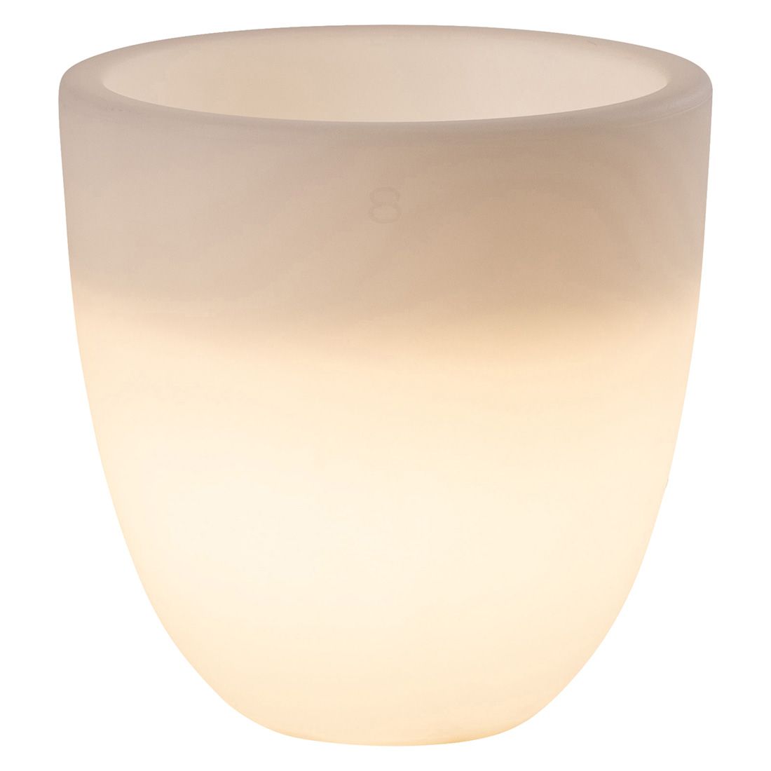VON HASTEDT Pro Curvy Pot S PLUS SMART Pflanzkübel H39cm Ø39cm LED