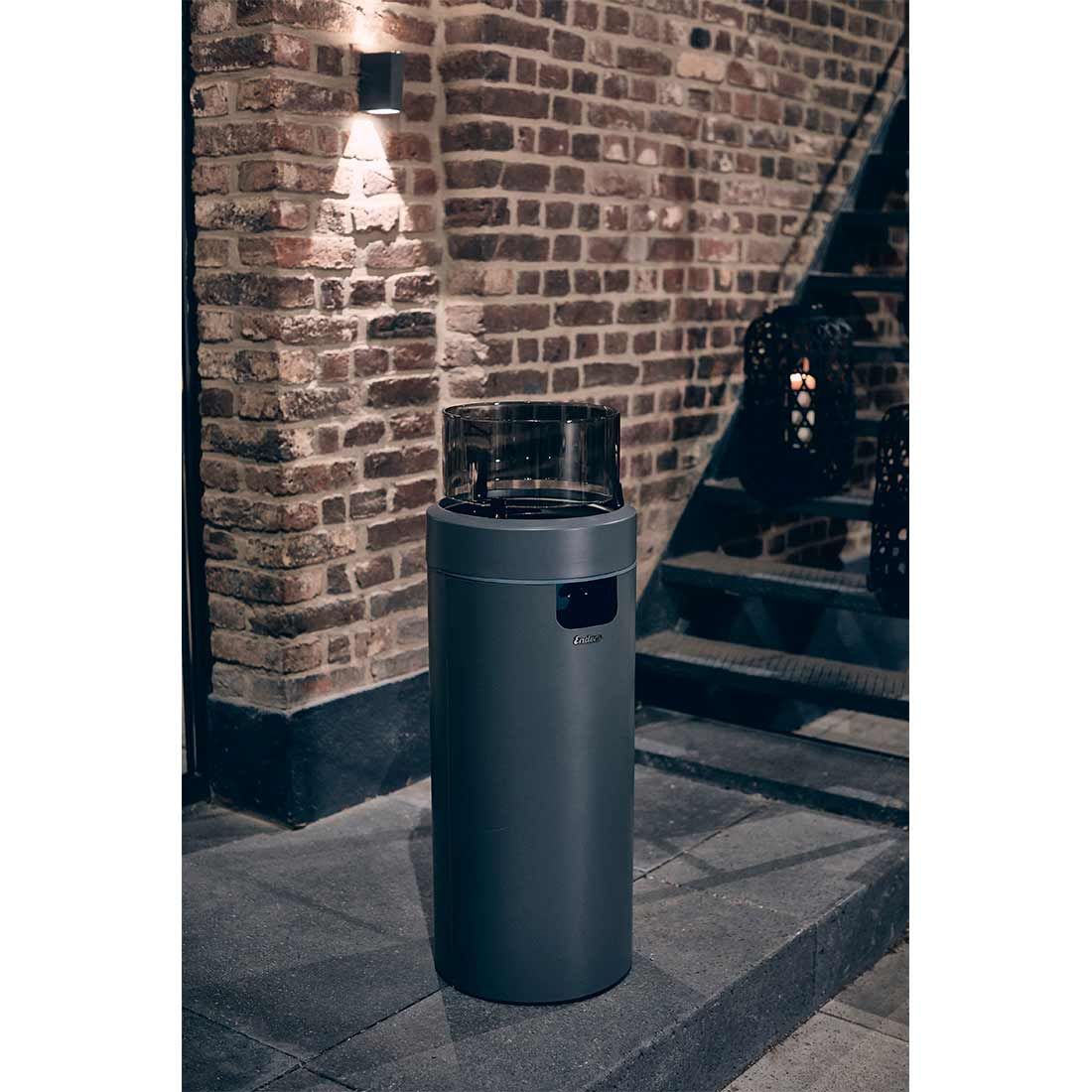 Enders NOVA LED M Gas-Feuersäule Ø36x88 cm Edelstahl
