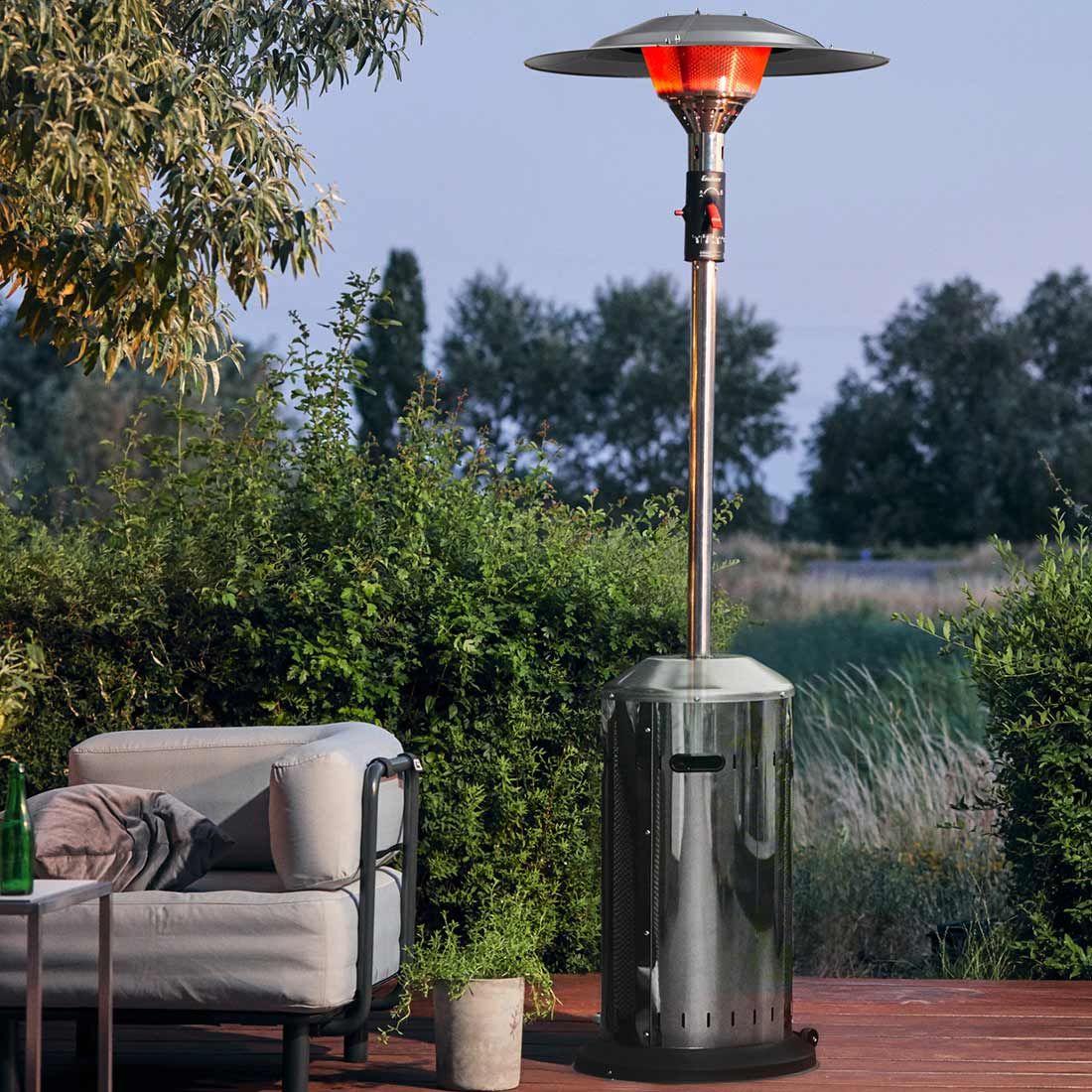 Enders Elegance ECO GREEN Terrassenheizstrahler Edelstahl