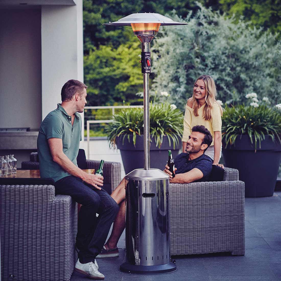 Enders Elegance ECO GREEN Terrassenheizstrahler Edelstahl
