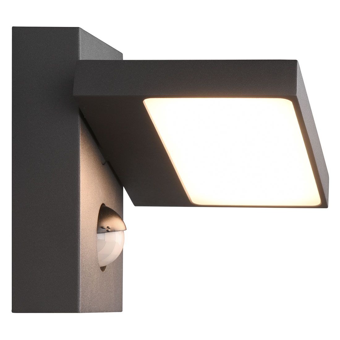Aluminium 15x12,5x12cm Anthrazit Horton Trio LED Leuchten Außenwandbeleuchtung