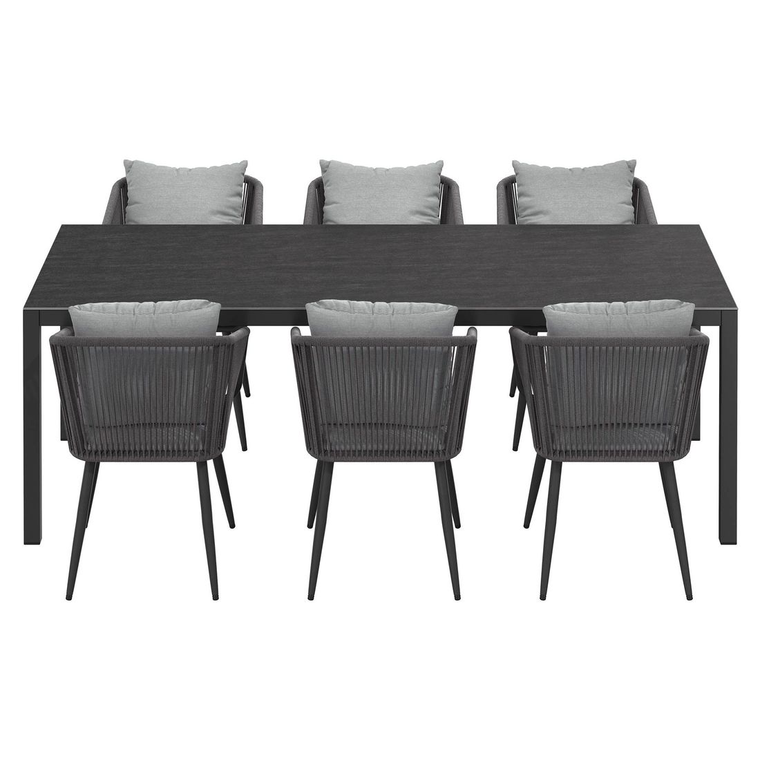 OUTLIV. Alex Gartenmöbel-Set L (6 Plätze) Tisch 220x100cm