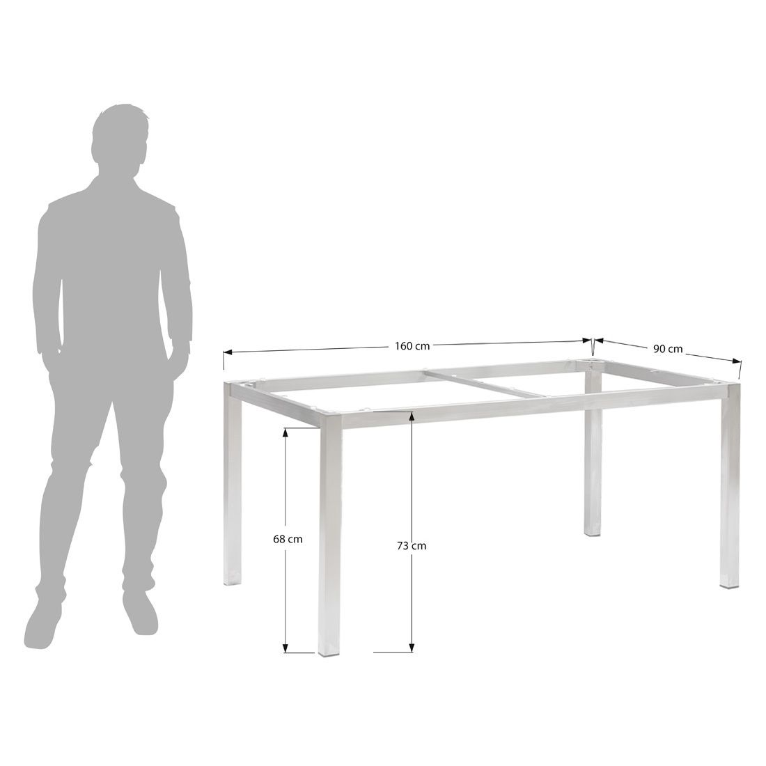 OUTLIV. Gartentisch  160x90cm Aluminium/Dekton