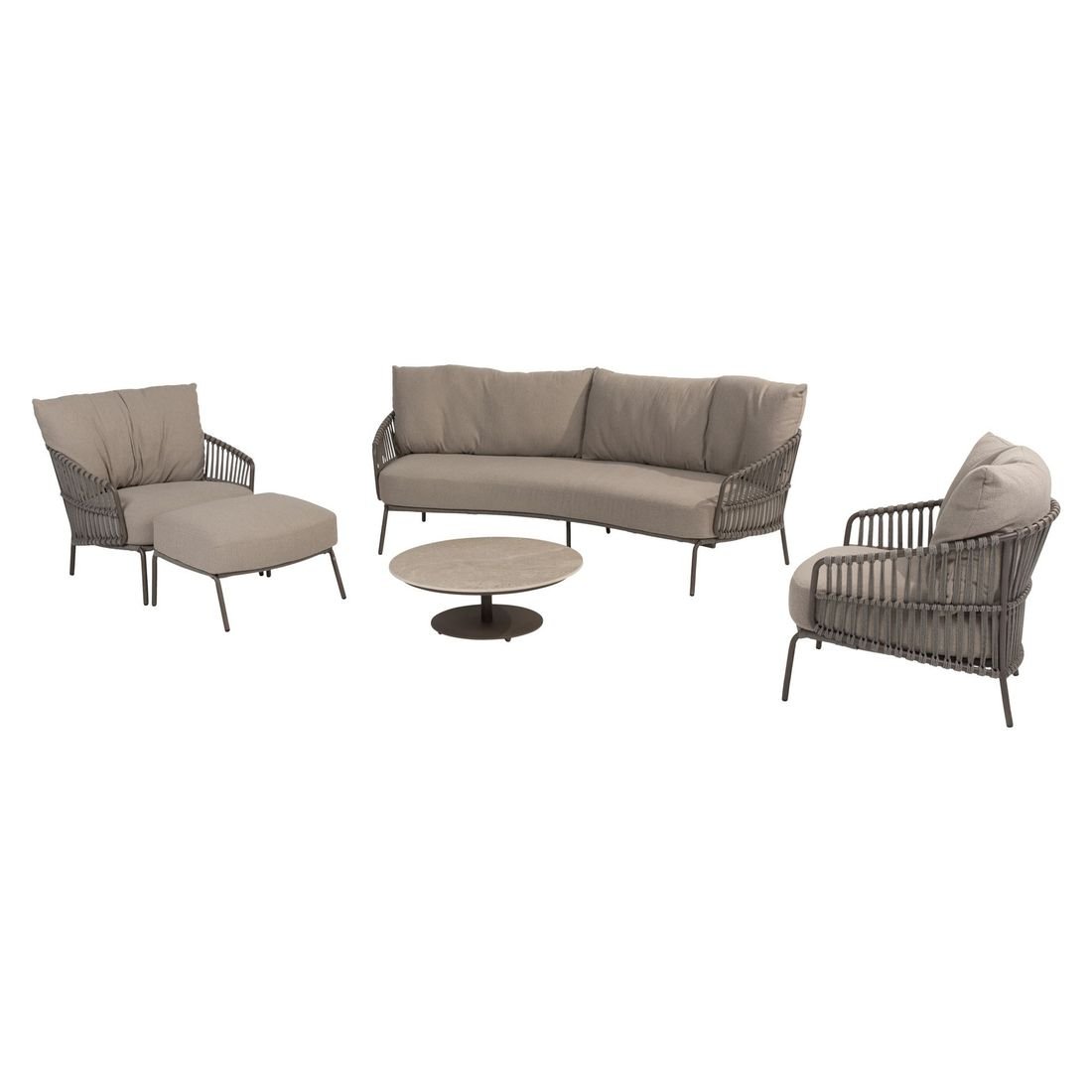 4Seasons Capalbio Loungesessel Edelstahl/Rope/Olefin
