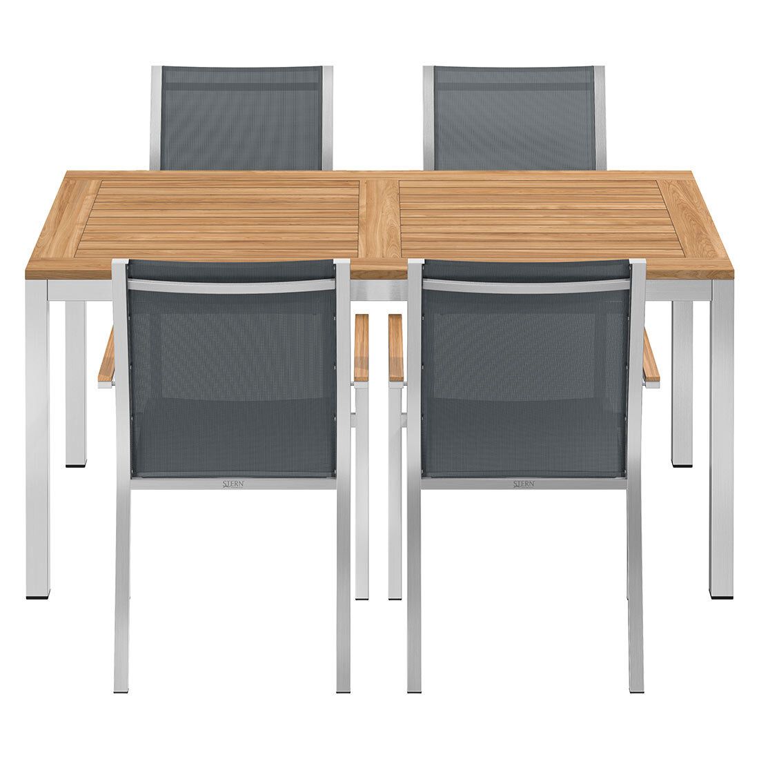 Stern Cardiff Gartenmöbel-Set M (4 Plätze) mit OUTLIV. Tisch 160x90cm