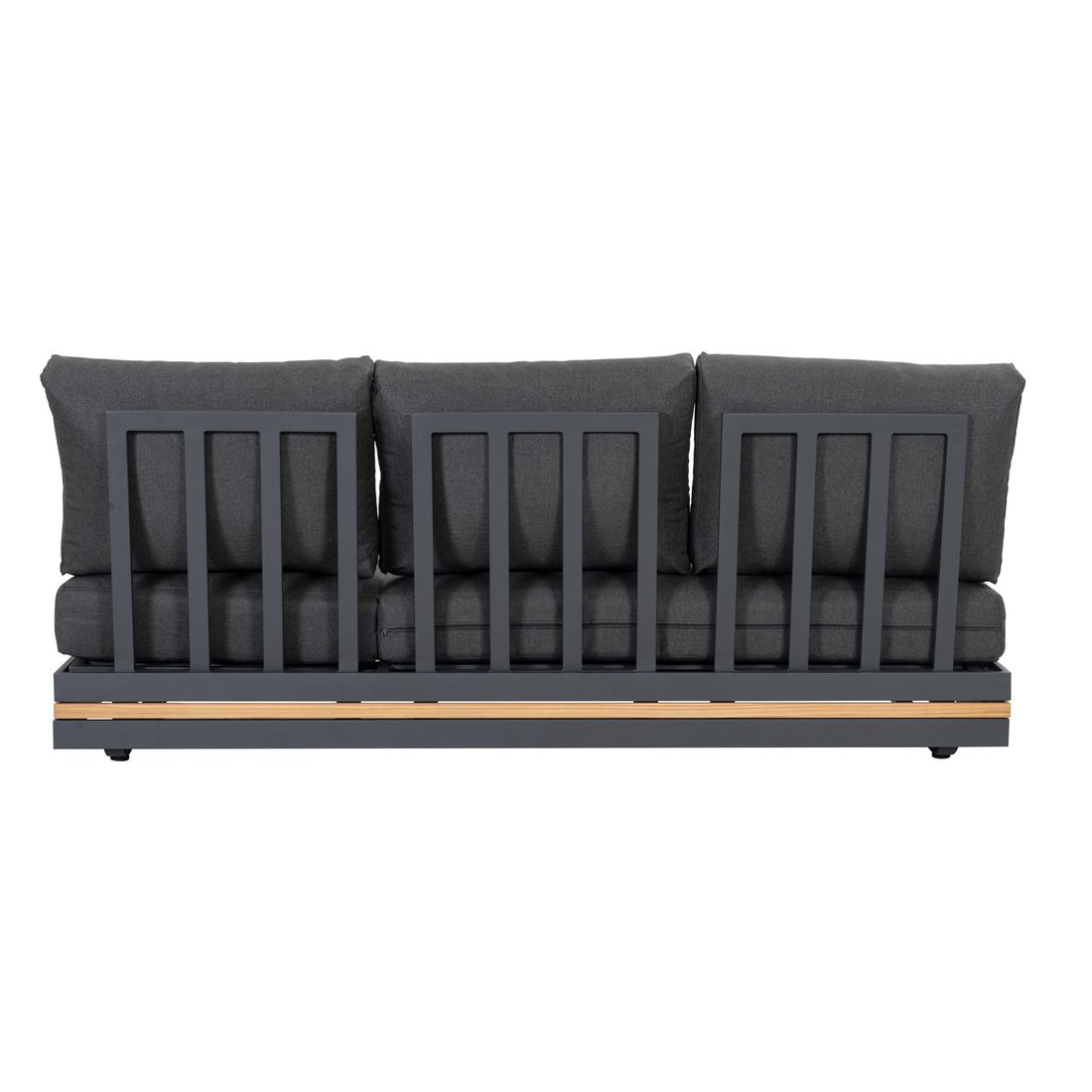 OUTLIV. Triest Gartenloungesofa Aluminium/Teak/Kunstfaser