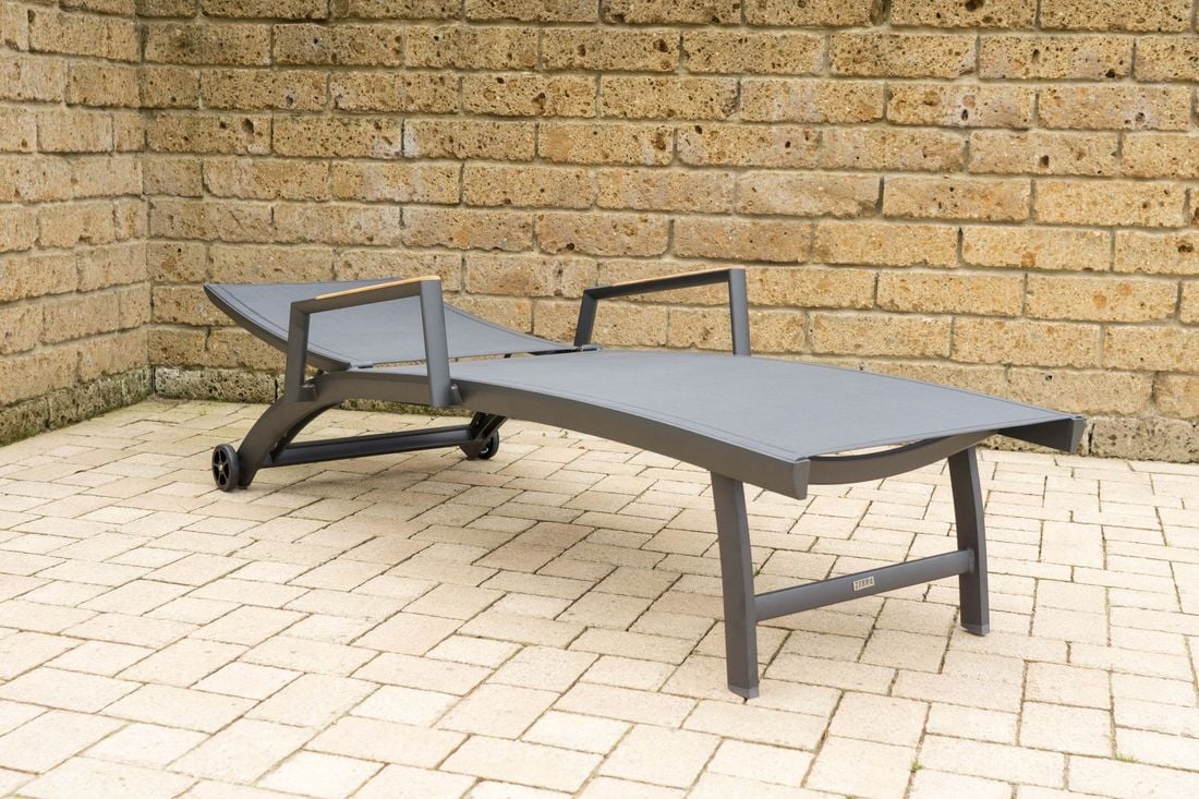 Zebra Fly Gartenliege Aluminium/Textilene