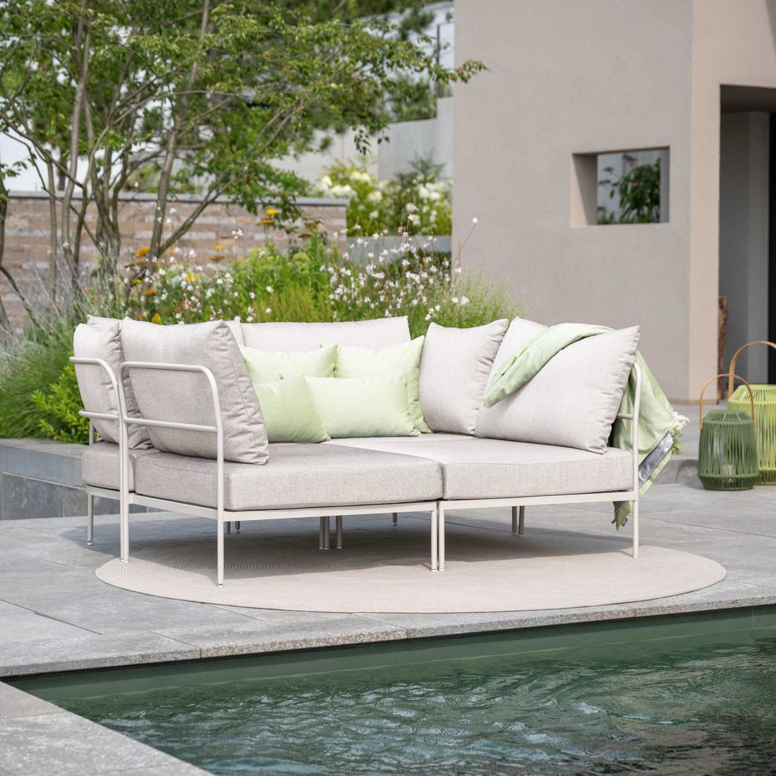 Stern Coco Eck-/Endmodul Aluminium/Outdoorstoff