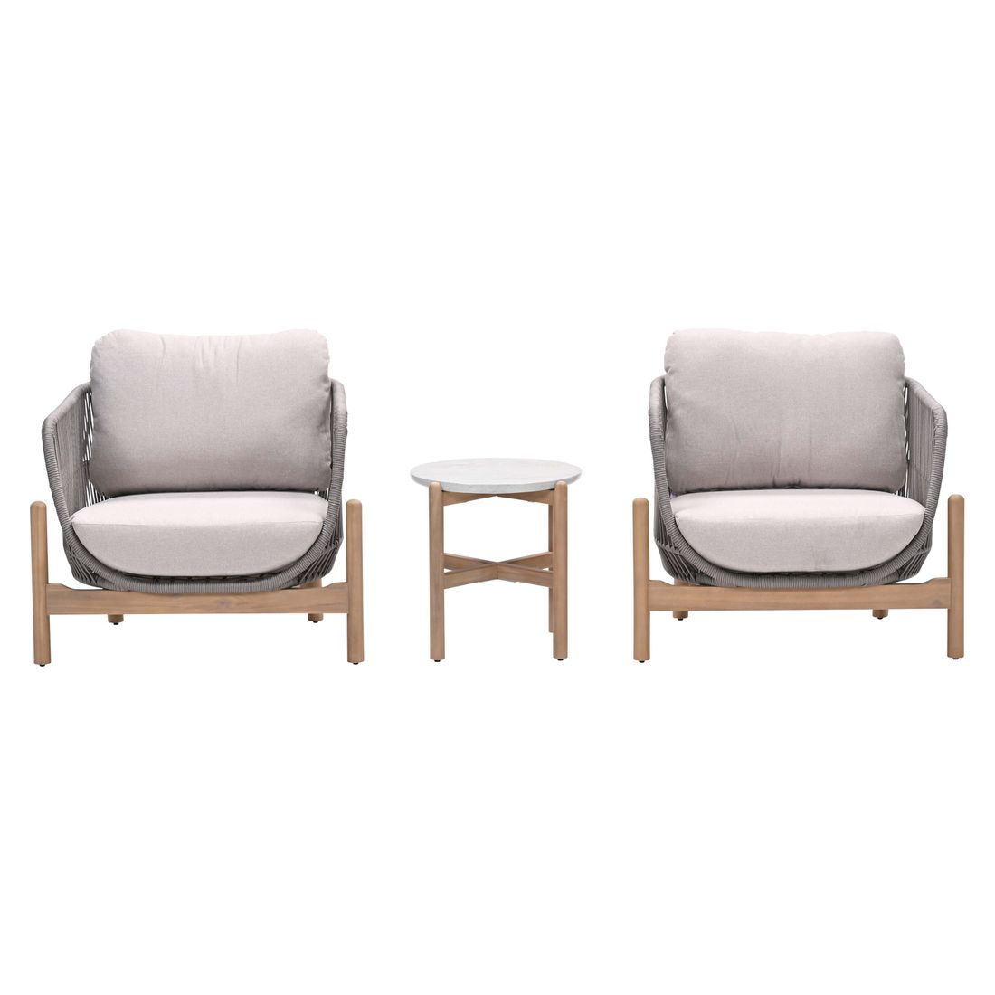 Garden Impressions Talara Loungeset inkl. Loungetisch Akazie/Rope/Kunstfaser