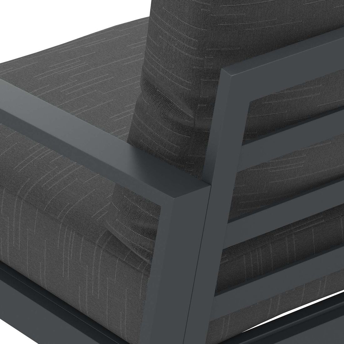 OUTLIV. Atlanta Low Dining Loungeset inkl. Lifttisch Aluminium/Olefin
