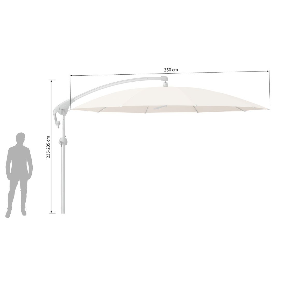 Glatz Pendalex P+ Ampelschirm Ø350cm
