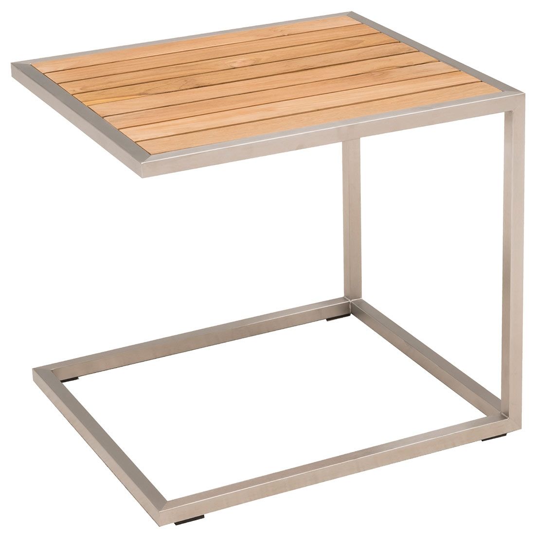 OUTLIV. Pasadena Beistelltisch 45x50x45cm Edelstahl/Teak