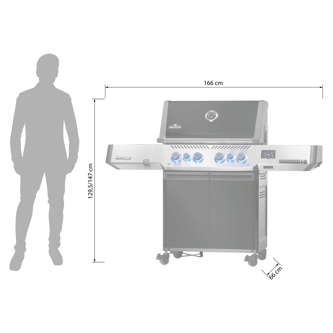 Napoleon Prestige 500 Connected Gasgrill mit Gusseisen-Rosten