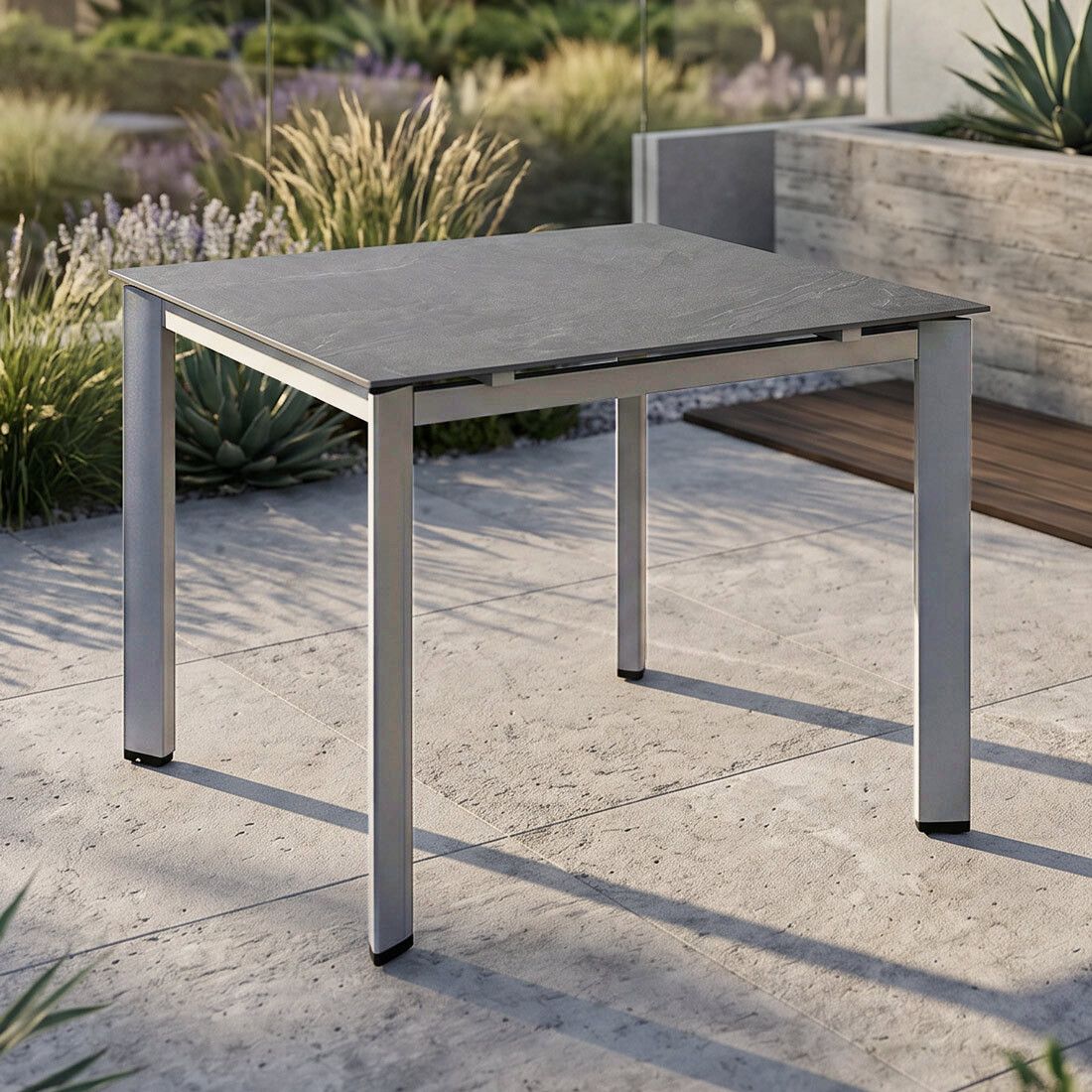 Kettler Edge Gartentisch 95x95cm Aluminium/HPL