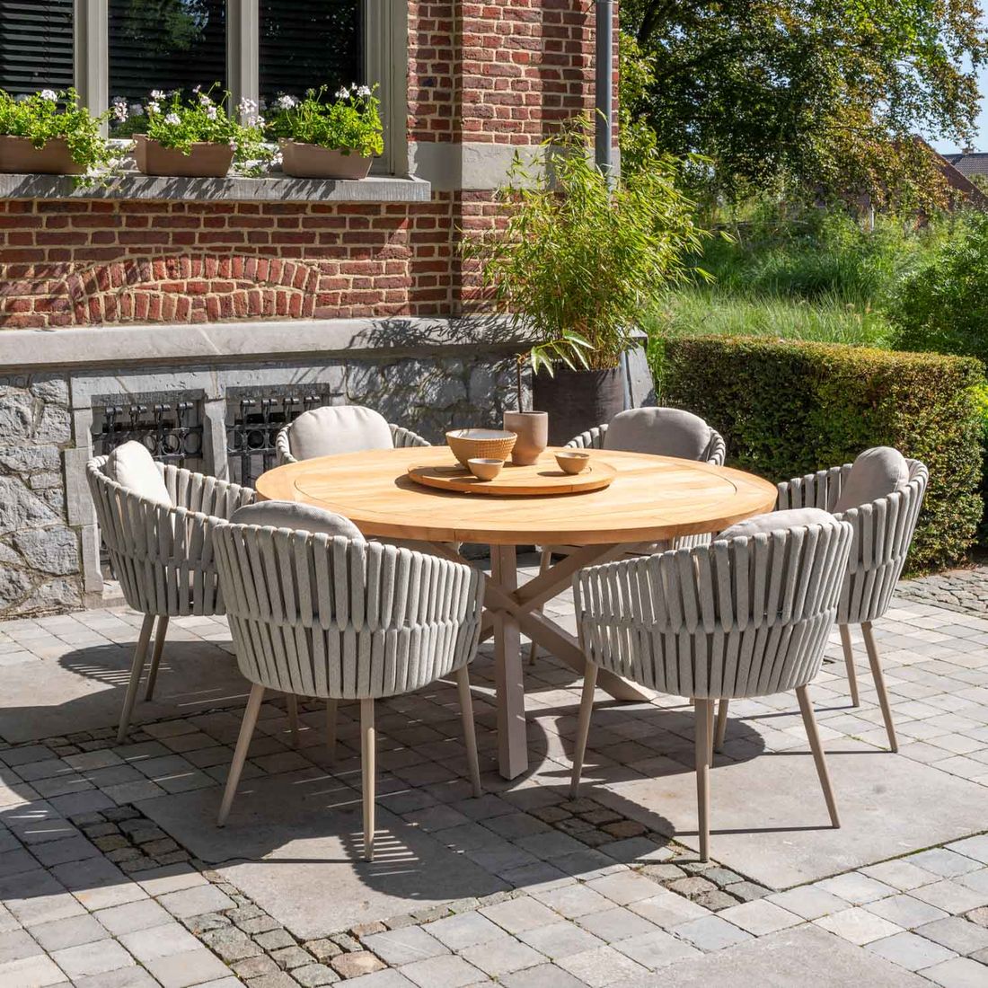 4Seasons Eva Gartensessel Aluminium/Rope/Olefin