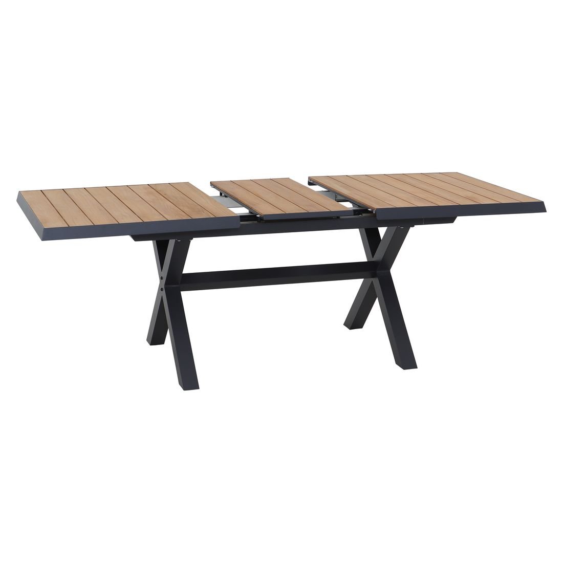 Siena Garden Leeds Gartenmöbel-Set M (4 Plätze) Tisch 160/200x90cm