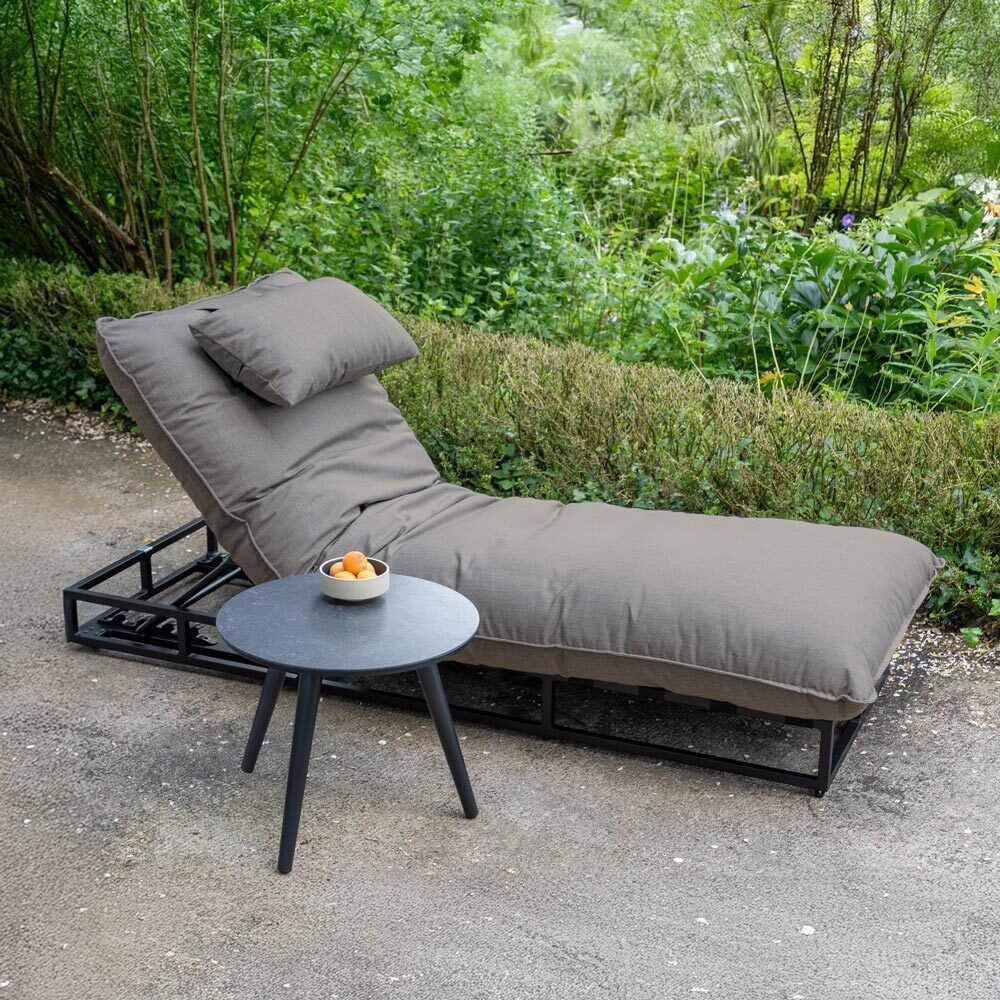 Schöner Wohnen Lunen Gartenliege verstellbar Aluminium/Sunbrella