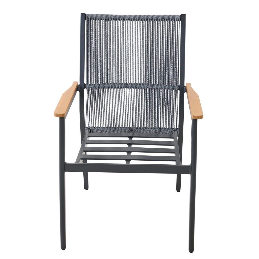Siena Garden Liguria Stapelsessel Aluminium mit Sitz- und Rückenkissen