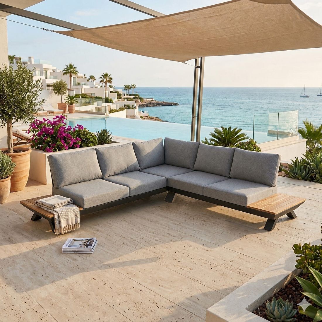 OUTLIV. Oktava Ecklounge Aluminium/Olefin