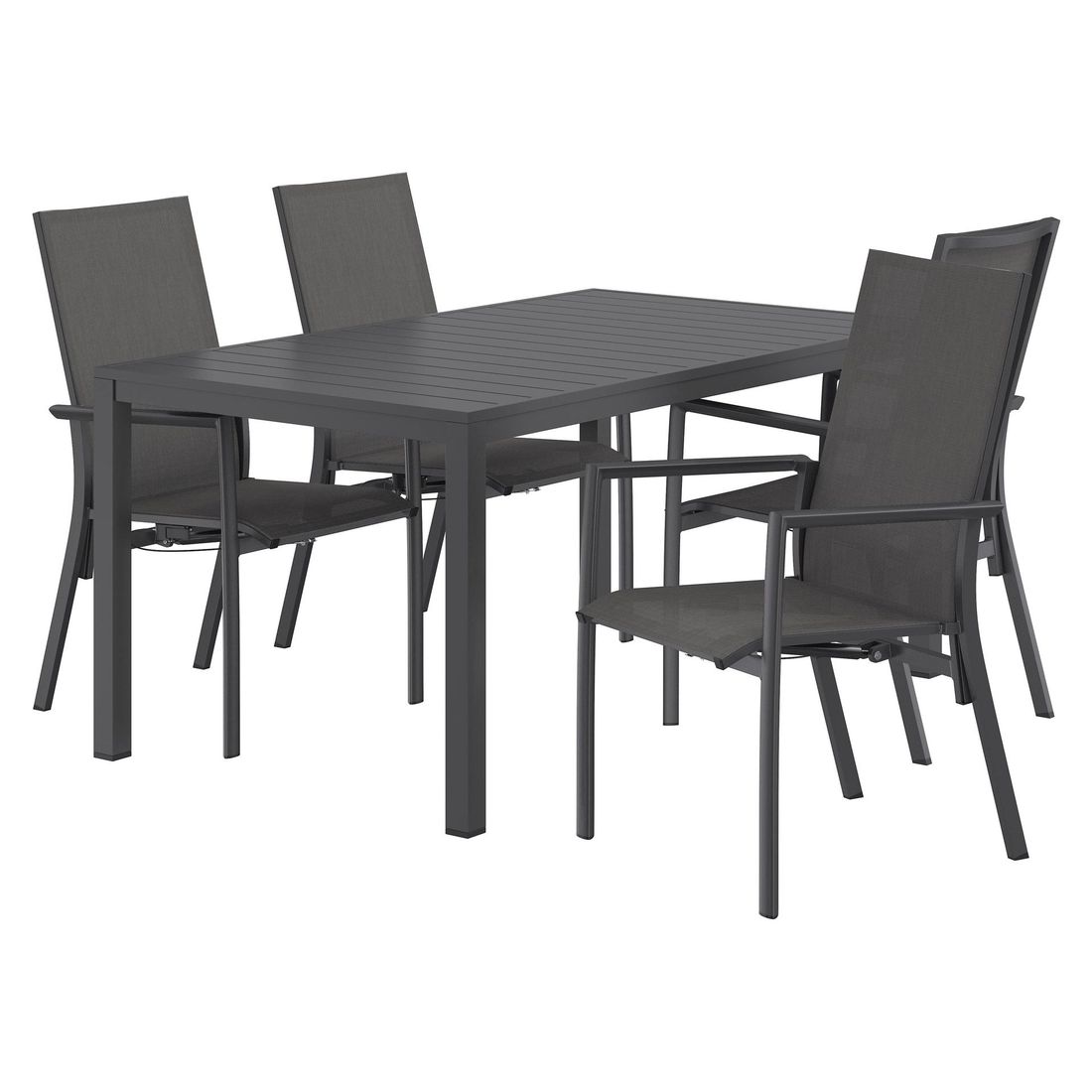 OUTLIV. Lucca Gartenmöbel-Set M (4 Plätze) Tisch 155x90cm