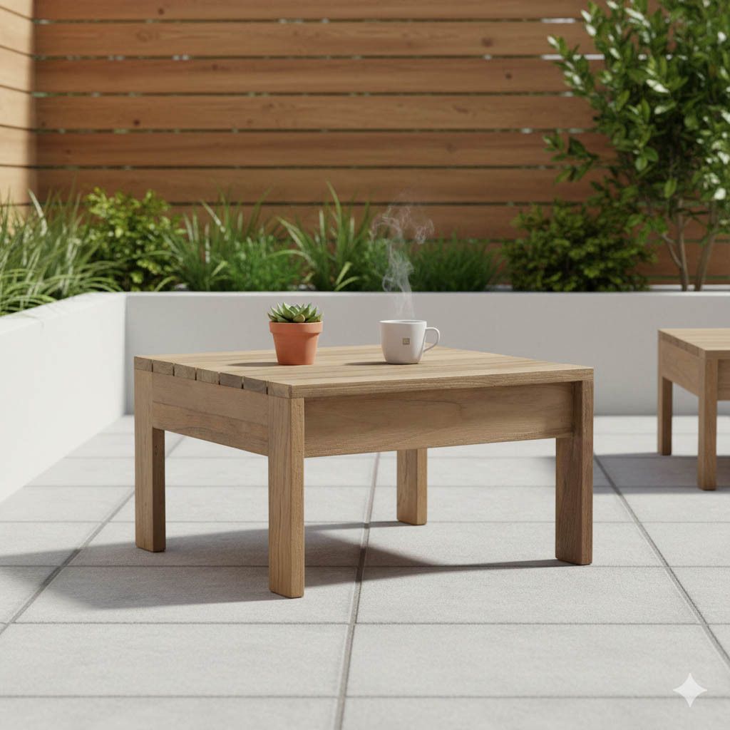 OUTLIV. Castello Loungetisch 70x70cm Teak