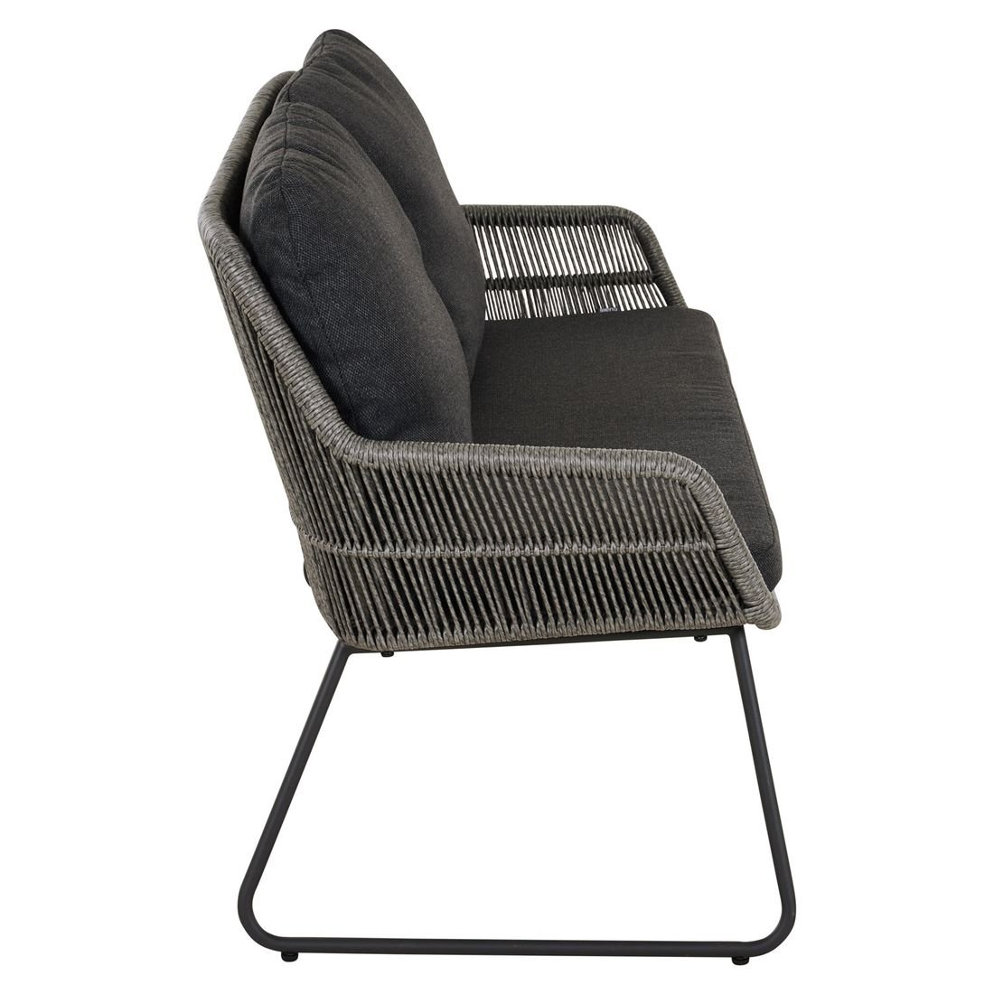 Siena Garden Kansas Diningsofa Aluminium/Geflecht