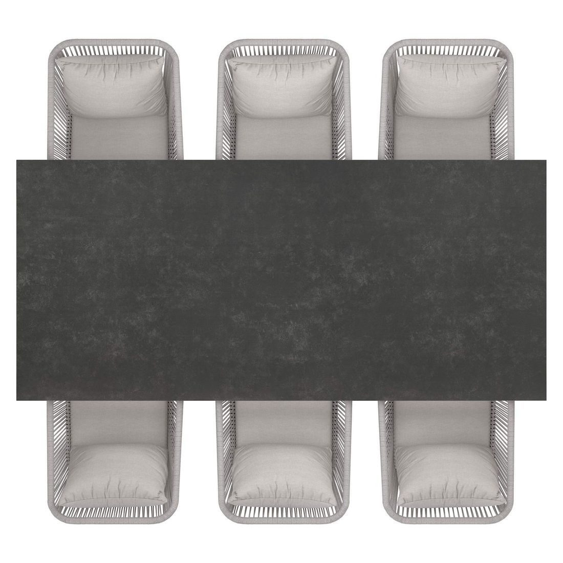 OUTLIV. Alex Gartenmöbel-Set L (6 Plätze) Tisch 220x100cm