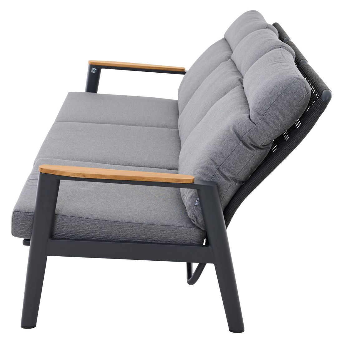 Siena Garden Cortina Gartenloungesofa verstellbar Aluminium/Rope/Kunstfaser