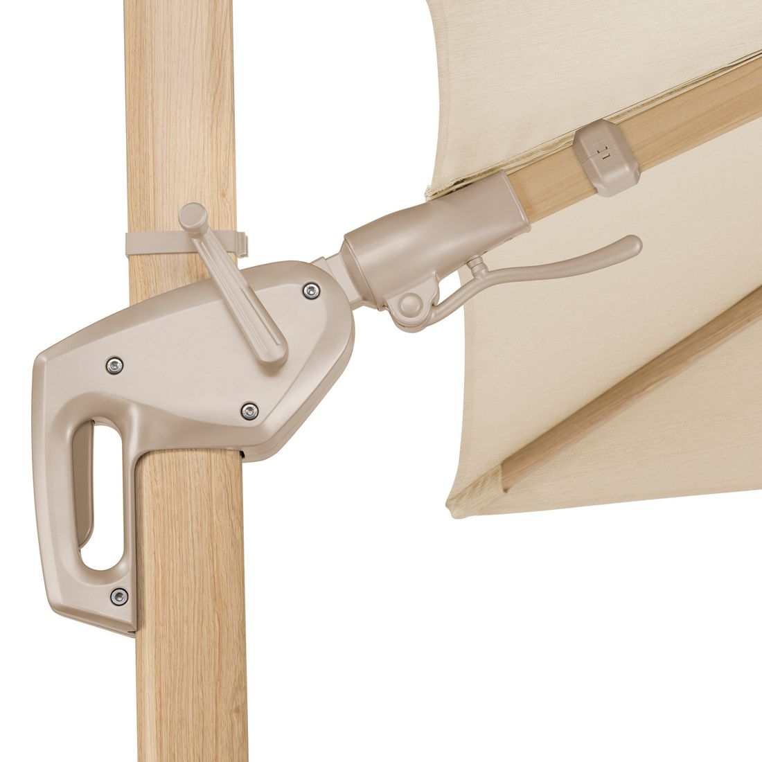 Schneider Rhodos Twist Loft Ampelschirm 300x300cm