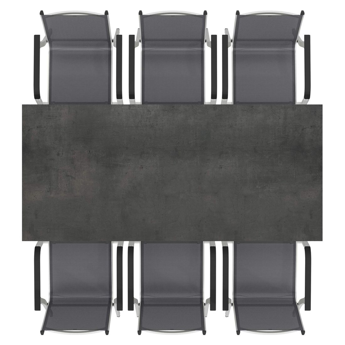 Kettler Basic Plus Gartenmöbel-Set 7-tlg Tisch 220x100cm