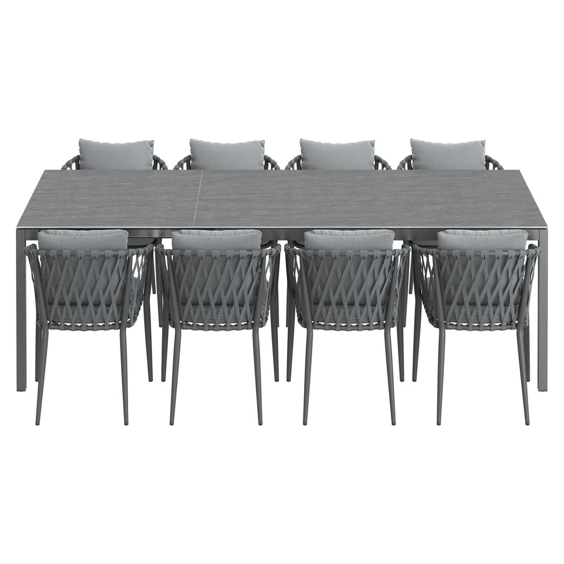 LC Garden Sunrepo Gartenmöbel-Set XL (8 Plätze) Tisch 160/240x100cm
