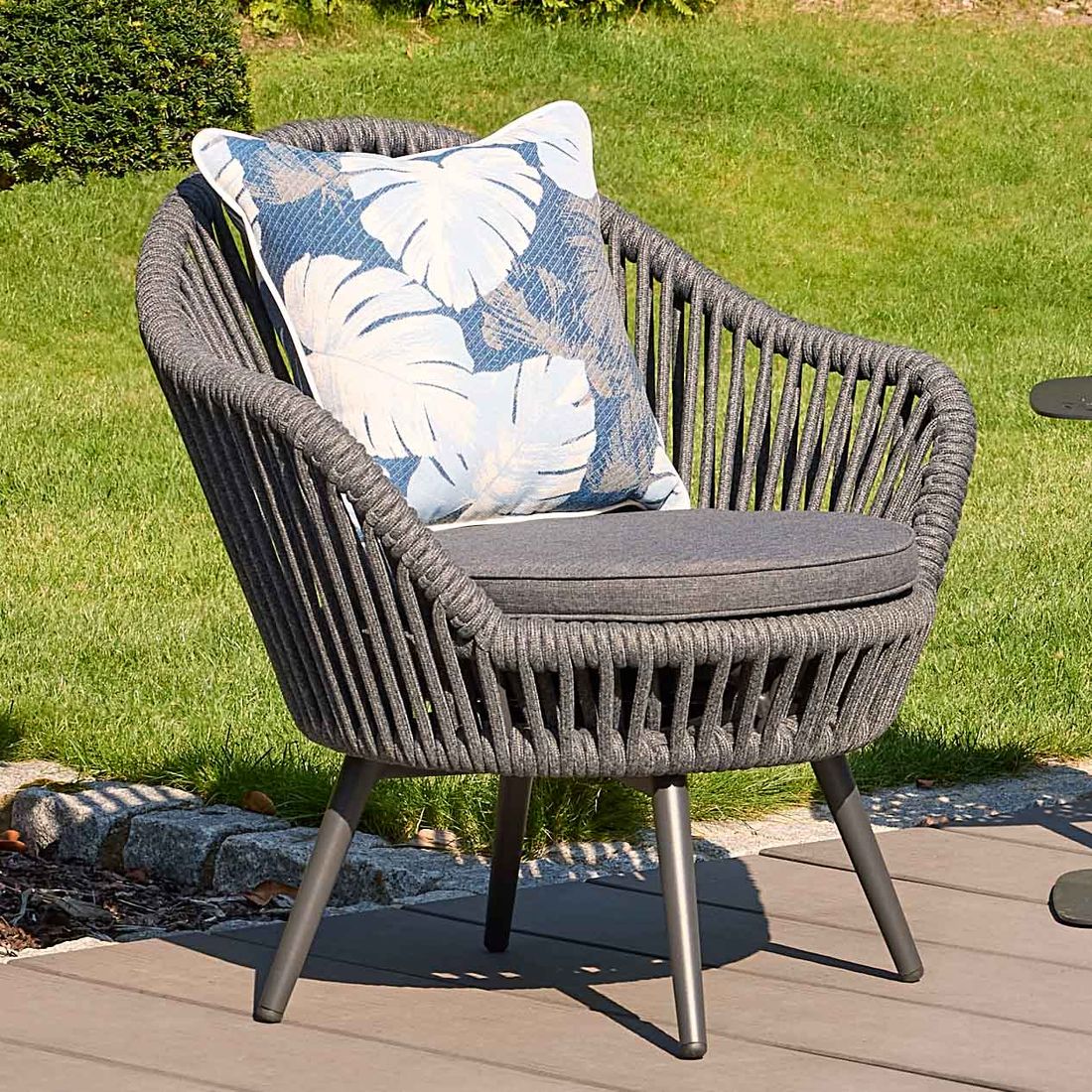 LC Garden Bari Loungesessel Aluminium/Rope