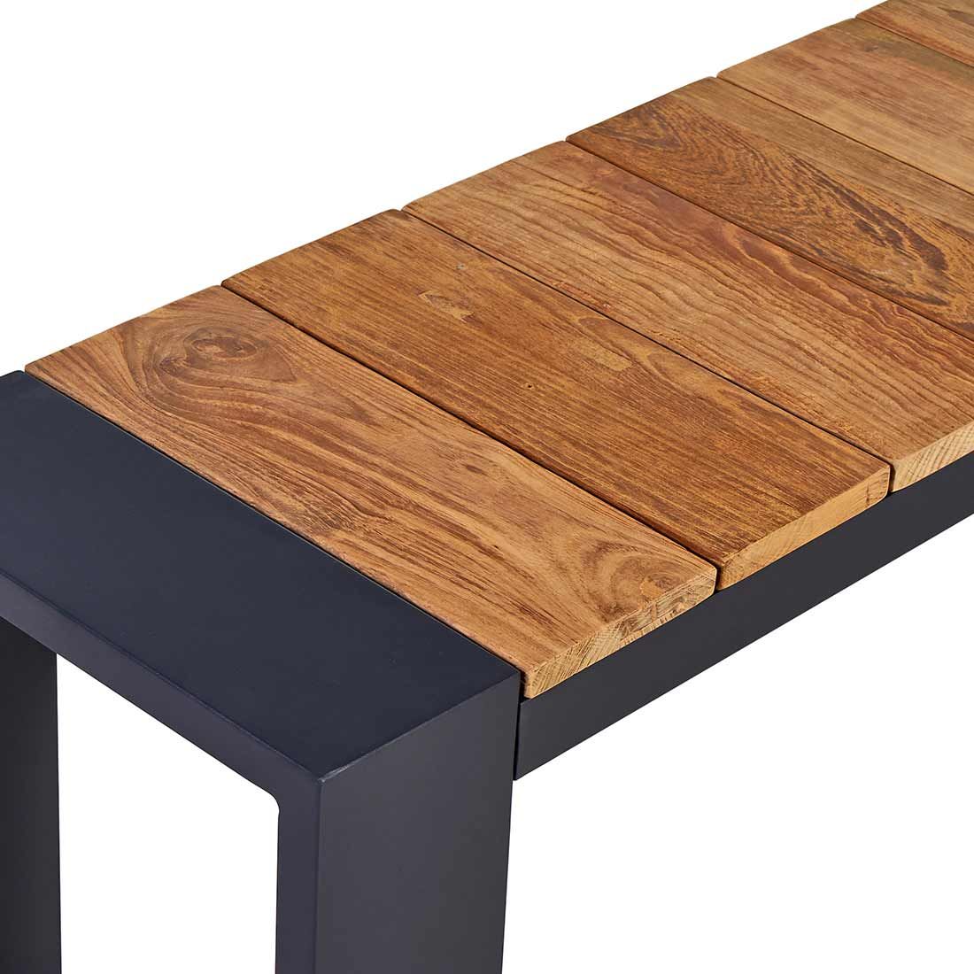 OUTLIV. Konis Gartenbank Aluminium/Teak