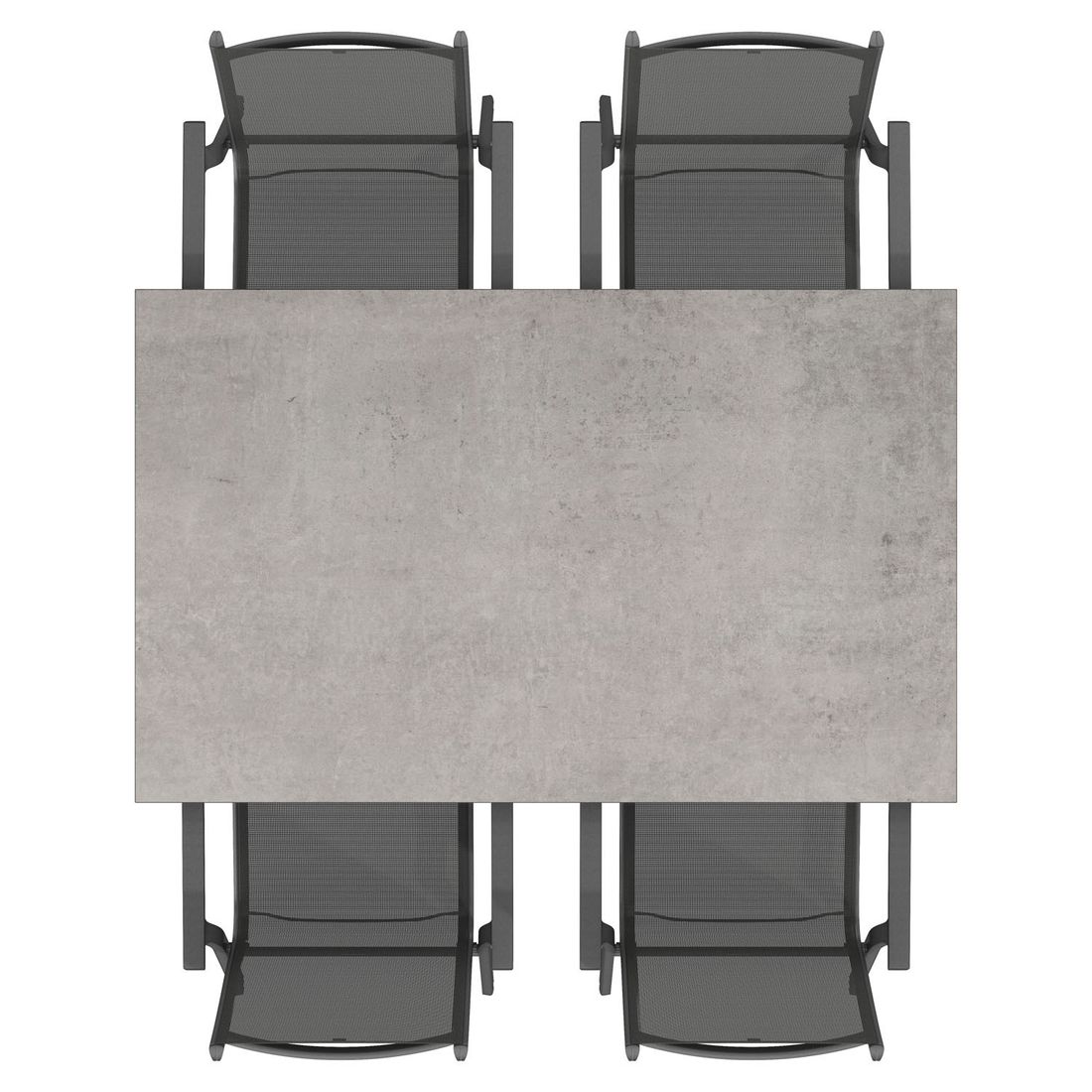 Kettler Basic Plus Gartenmöbel-Set mit OUTLIV. Tisch Aluminium/Dekton