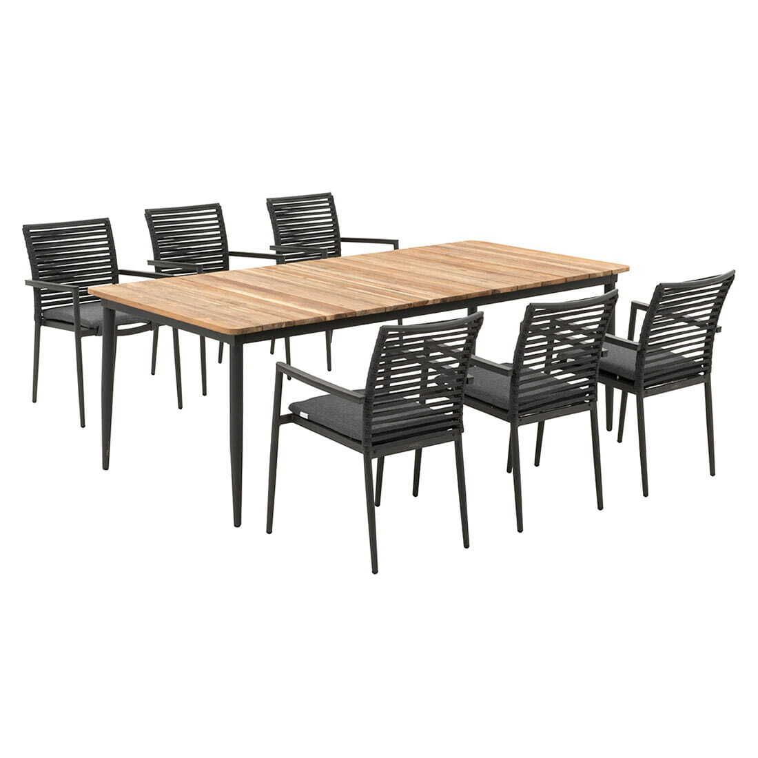 Acamp New Jersey Gartenmöbel-Set L (6 Plätze) Tisch 220x100cm