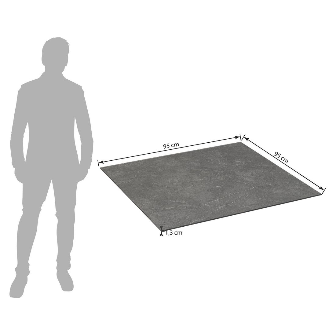 Kettler Gartentisch-Platte HPL