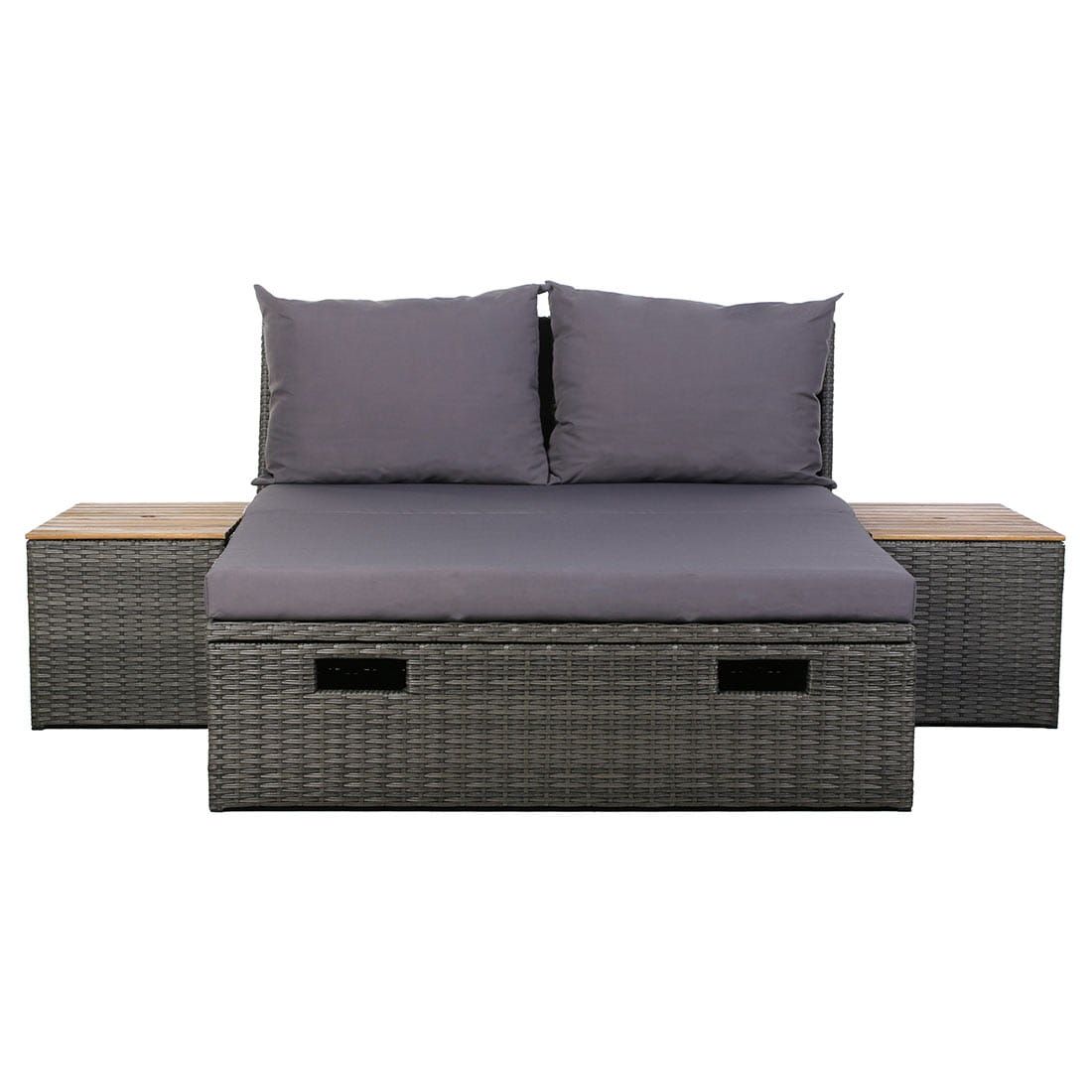 OUTLIV. Multifunktionales Daybed Aluminium/Polyrattan