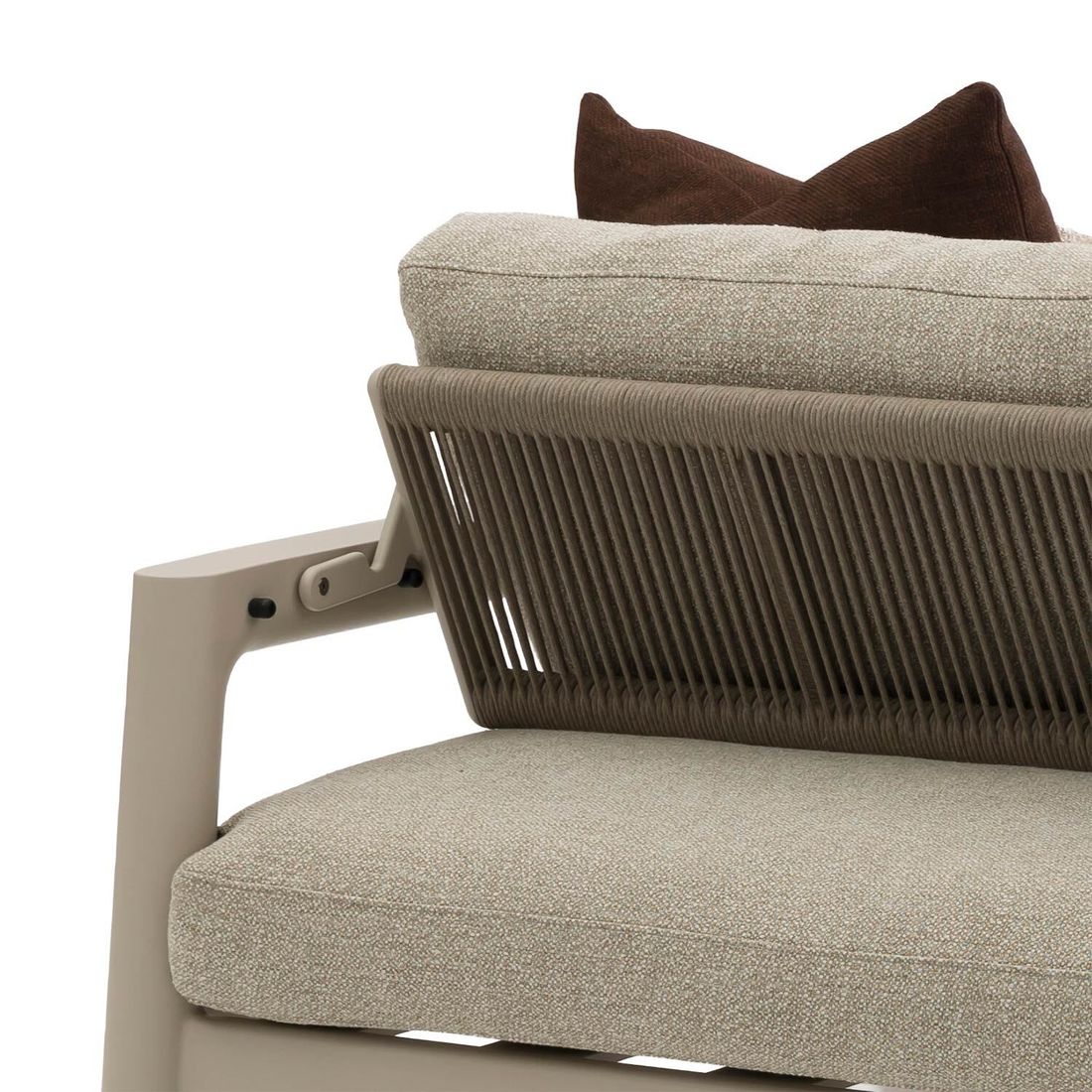 Zebra Cozy Gartenloungesofa Sitztiefe verstellbar Aluminium/Rope/Sunproof
