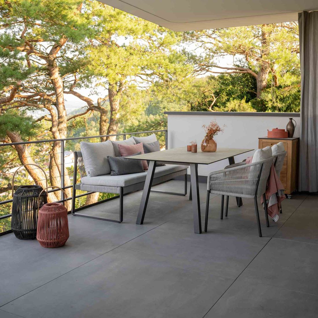 Stern Interno Gartentisch 220x100cm Aluminium/Silverstar 2.0