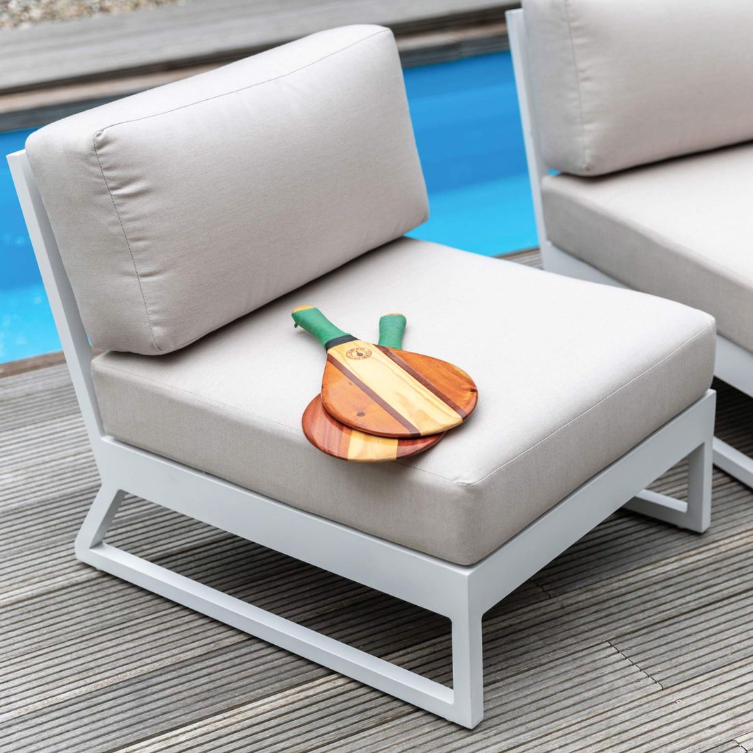 Kettler Ocean Skid Platform Mittelmodul Aluminium/Sunbrella