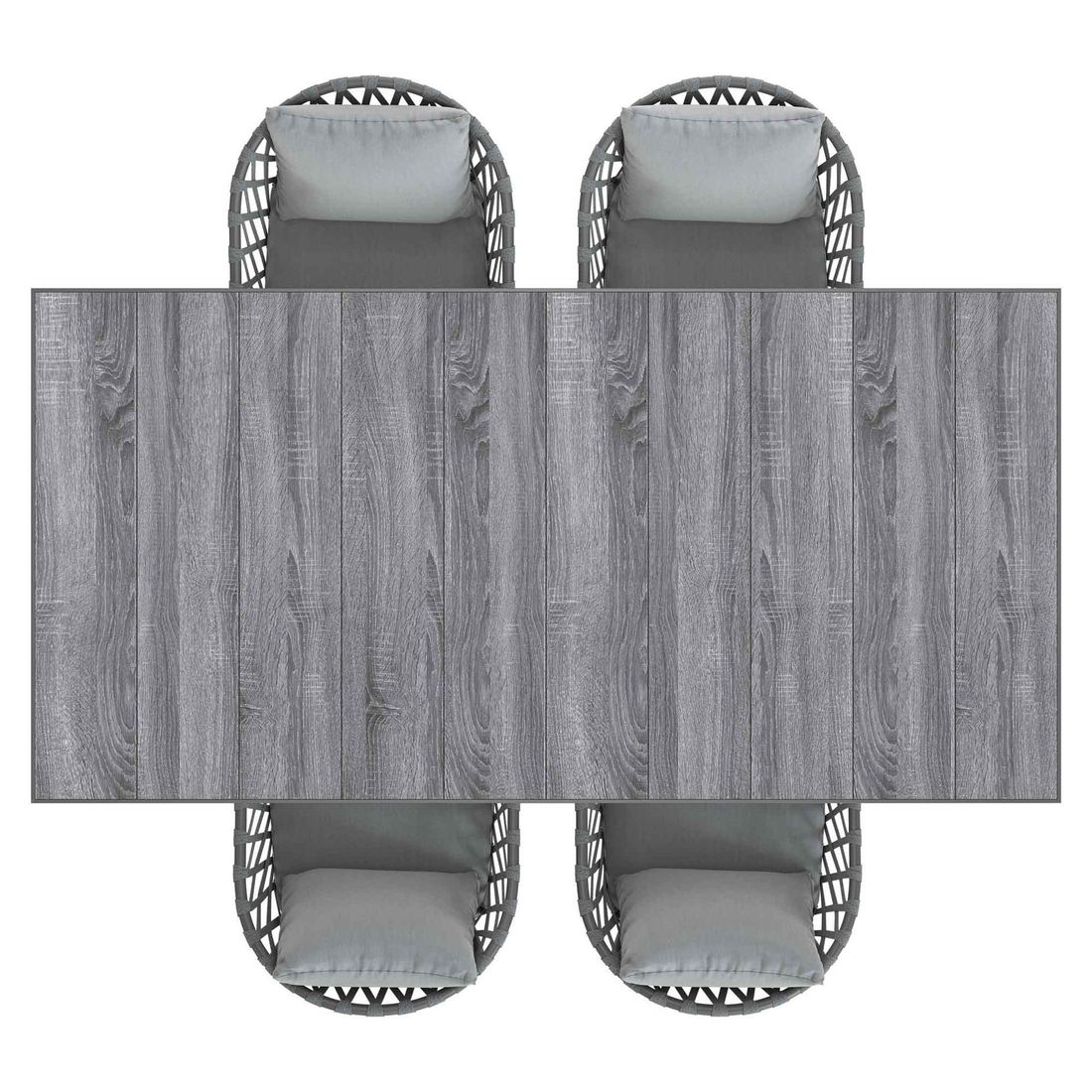 LC Garden Sunrepo Gartenmöbel-Set M (4 Plätze) Tisch 200x100cm