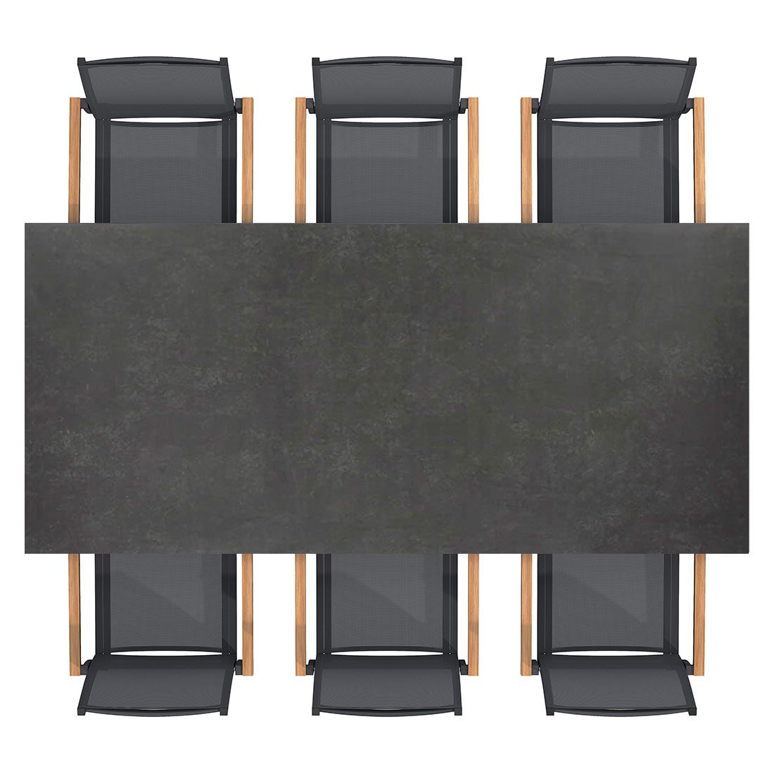 OUTLIV. Kobe Gartenmöbel-Set L (6 Plätze) Tisch 220x100cm