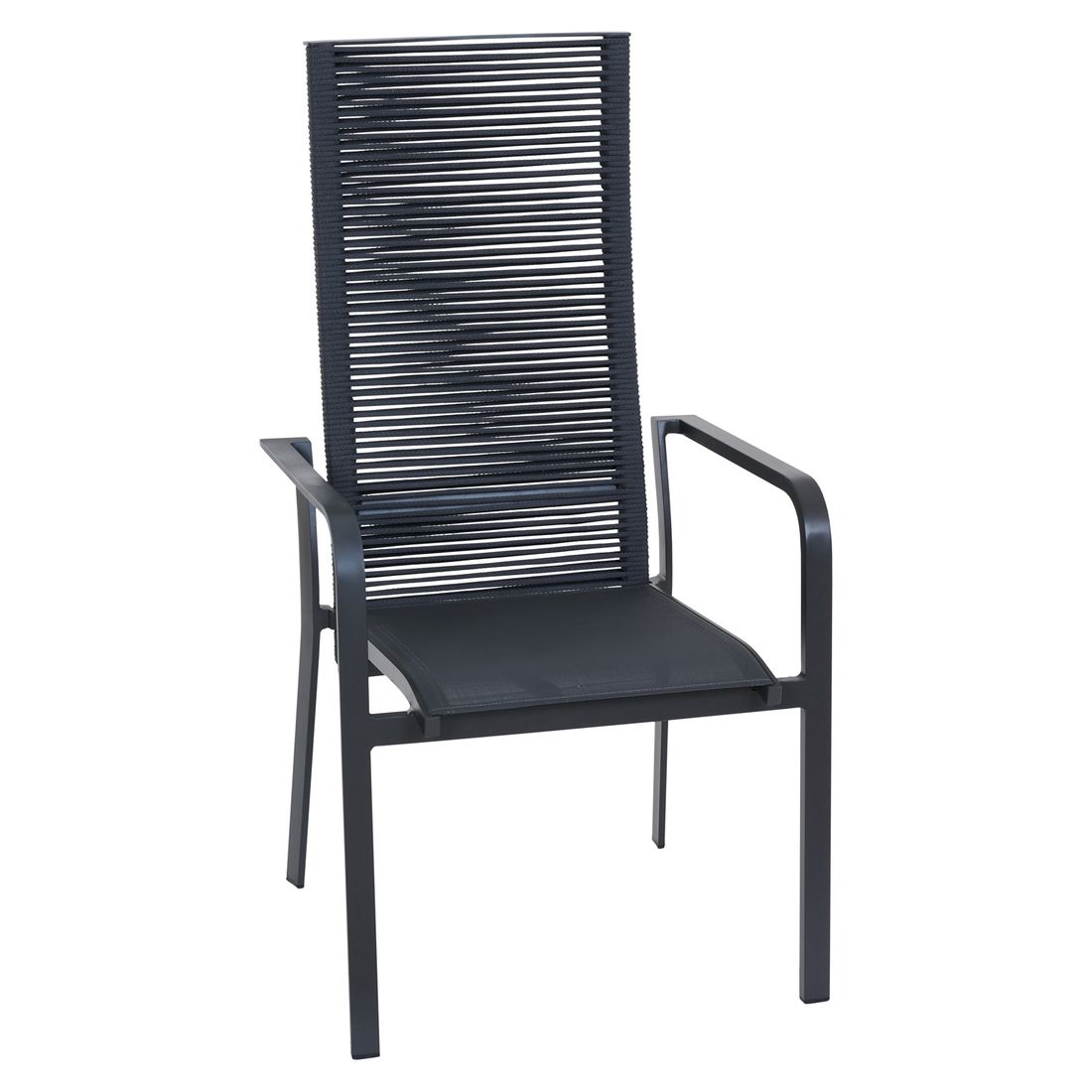 Siena Garden Carlton Stapelsessel verstellbar Aluminium/Rope
