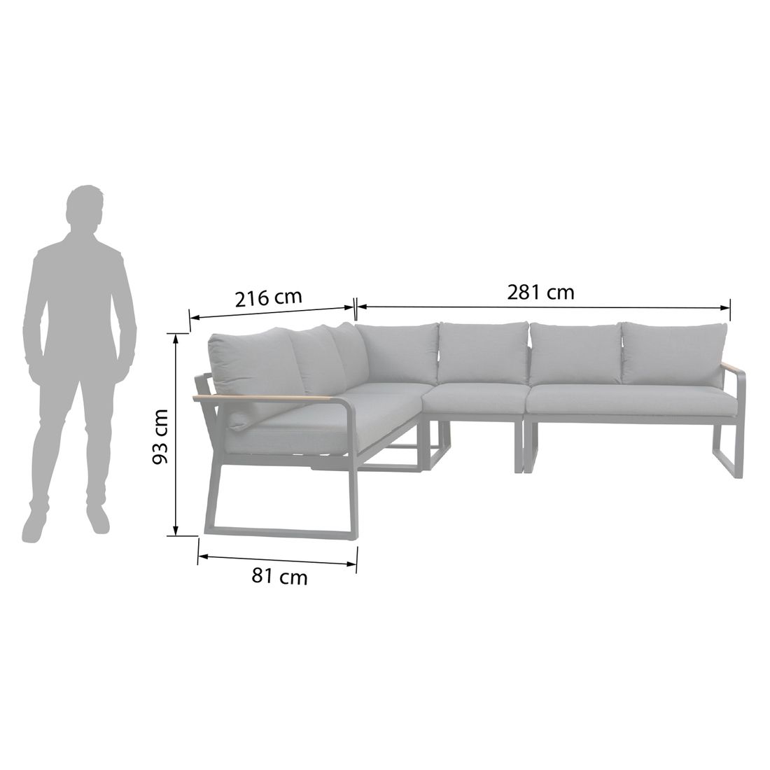 Sungörl Limone Dininglounge Aluminium/Olefin