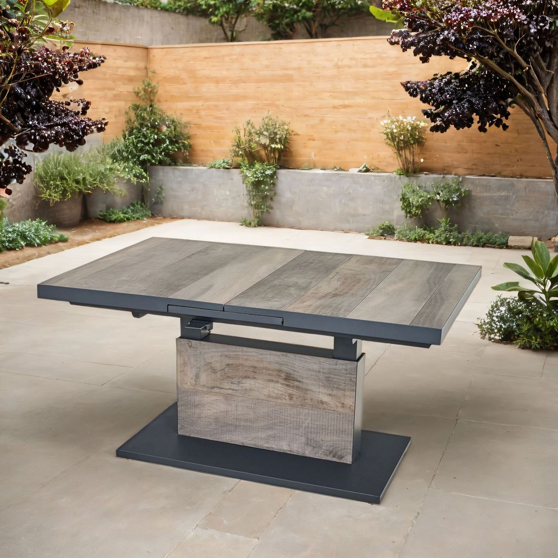 Siena Garden Talina Ausziehtisch 140/180x90cm Aluminium/Keramik