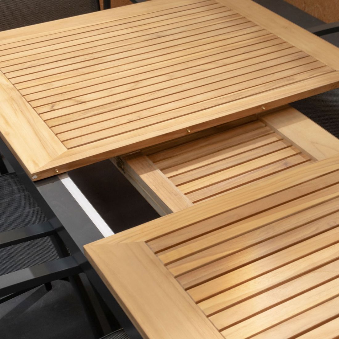 Hartman South Wales Ausziehtisch 150/210x90cm Aluminium/Teak