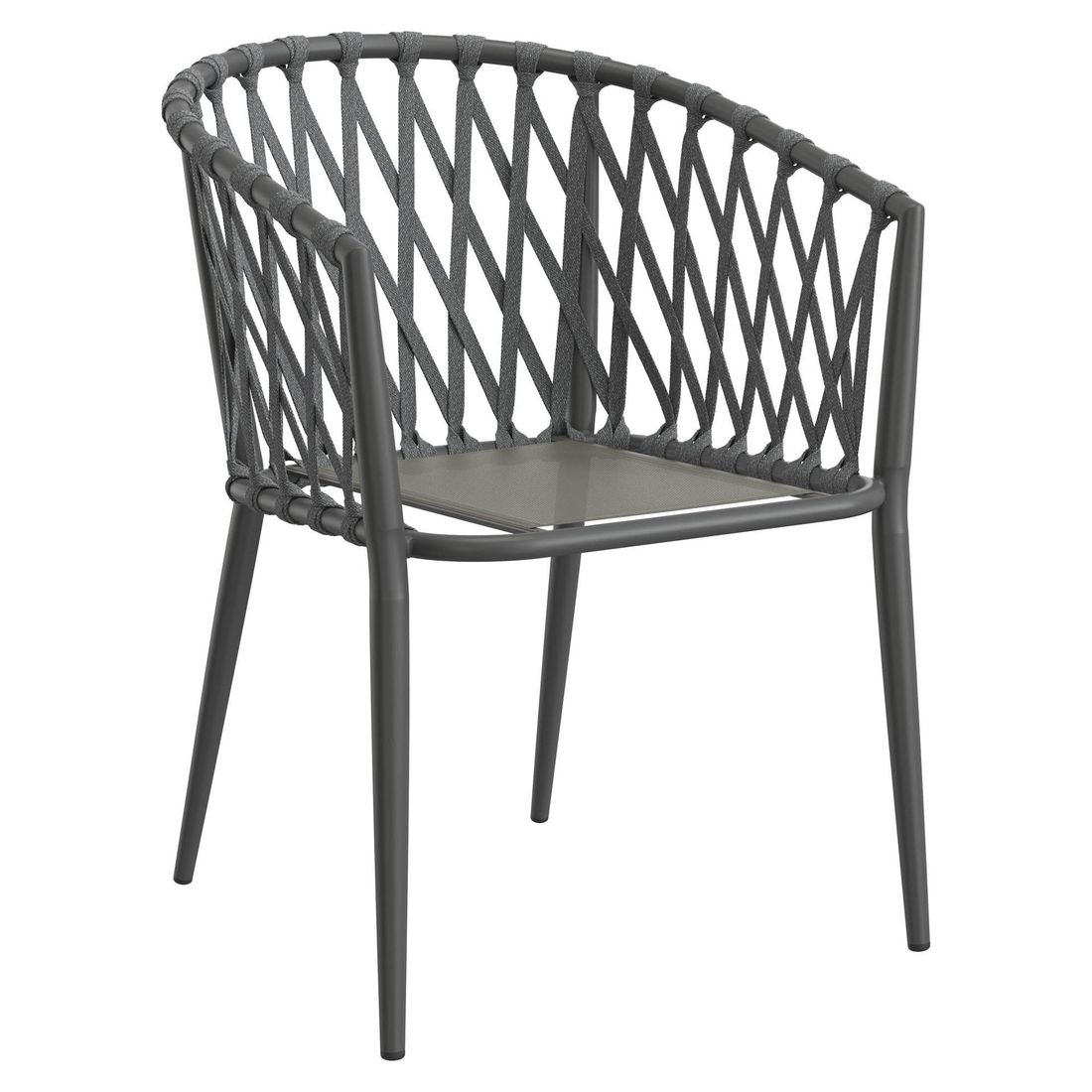 LC Garden Sunrepo Stapelsessel Aluminium mit Sitz- und Rückenkissen