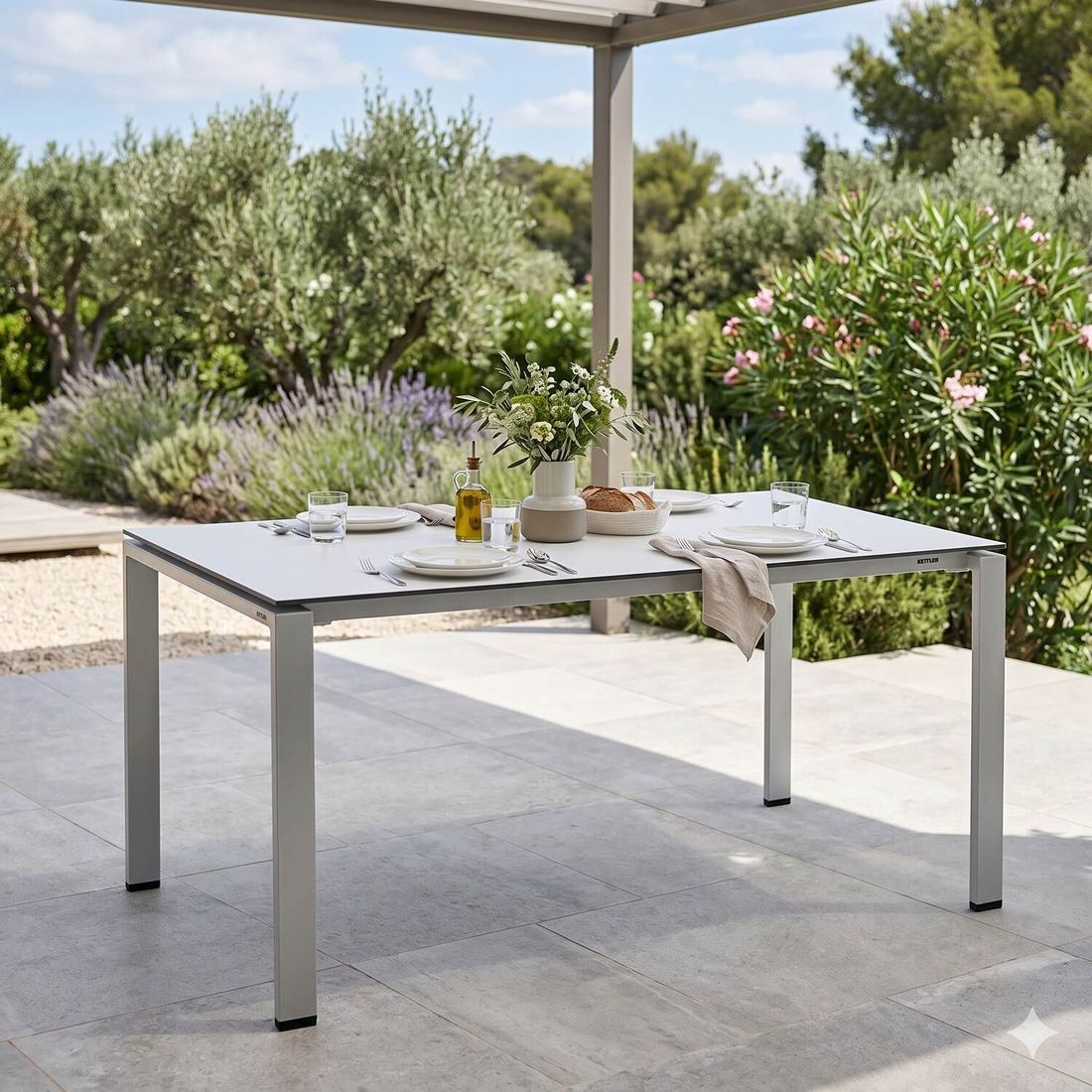 Kettler Float Gartentisch 160x95cm Aluminium/Kettalux-Plus