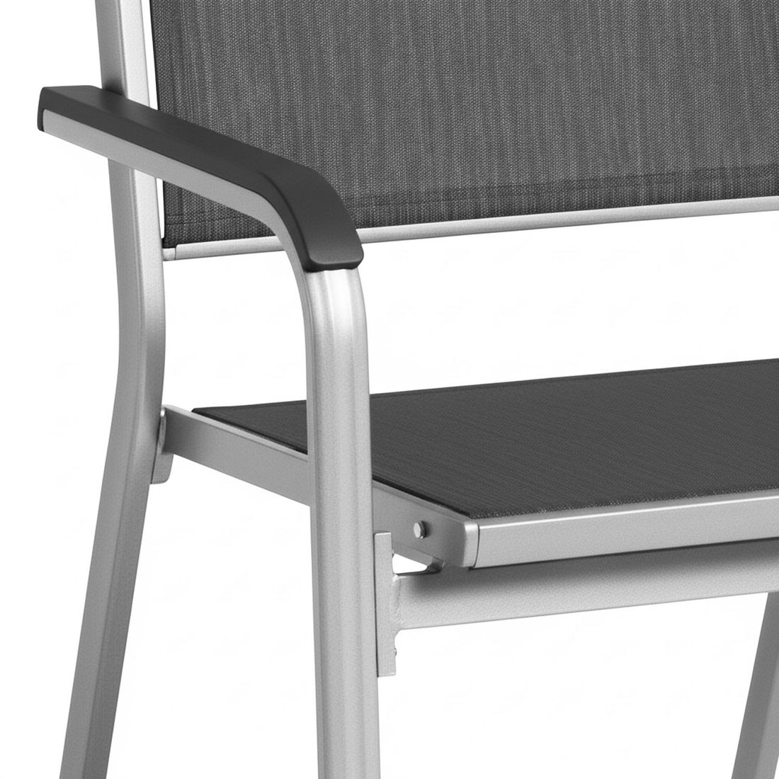 Kettler Basic Plus 2-Sitzer-Gartenbank Aluminium/Outdoorgewebe